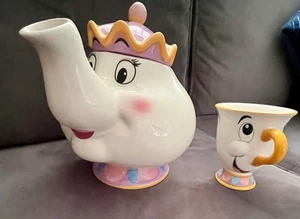 Paladone Disney, Beauty & The Beast, Mrs Potts Large Teapot & Chip Mug Set - Picture 1 of 13
