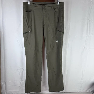 Pantalones de senderismo Eddie Bauer First Ascent para mujer 14 Guide Pro verde al aire libre 35x31 Foto 1 de 4