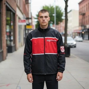 Vintage Dodge Motorsport Windbreaker Übergangsjacke Größe L Racing Champions - Bild 1 von 12