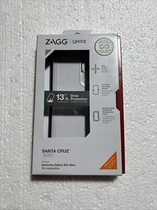 ZAGG Gear4 Santa Cruz D3O Impact Case for Samsung Galaxy S22 Ultra - Clear/Black - Picture 1 of 2