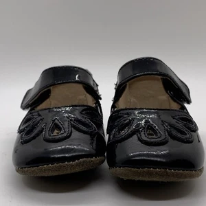 new Livie & Luca black patent leather Petals Mary Jane shoes 0-6 Months Infant - Picture 1 of 9