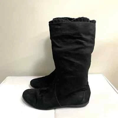 Botas calcetín Xhilaration de gamuza sintética negras para mujer 6,5 acogedoras cómodas  Foto 1 de 4