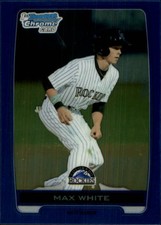2012 Bowman Chrome Draft Draft Picks Blue Refractors #BDPP119 Max White /250