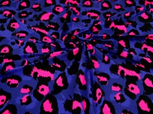 Minerva Exclusive Animal Glow Viscose Jersey Stretch Knit Fabric - per metre - Picture 1 of 6