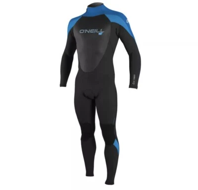 O'NEILL Men's Epic 4/3mm Back Zip Full BLK/Ocean/Bright Blue Wetsuit 2XL SHORT
