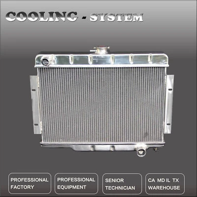 Radiador KKS de aluminio para Jeep Serie 72-86 CJ PARA MOTORES CHEVY SOLO 3 filas Foto 1 de 4