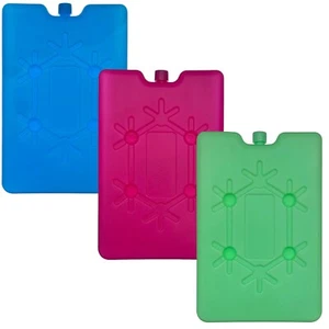 6 Reusable Gel Ice Freezer Blocks for Cool Box Fridge Lunch Travel Cooler - Picture 1 of 7