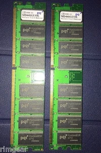 DDR-400 2GB (1GB X 2) PQI MD441GROE ECC REG - Picture 1 of 1