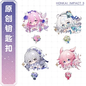 Honkai: Star Rail Keychain Pendant Raiden Mei Yae Sakura Keyring Anime Gift - Foto 1 di 17