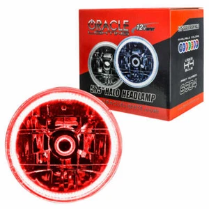 Faro de haz sellado Oracle Lighting preinstalado de 5,75" rojo halo 6904-003 - Imagen 1 de 2
