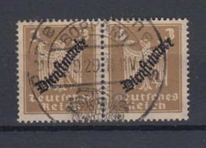 Deutsches Reich Dienst D 105 waagerechtes Paar 3 Pf gestempelt /2 - Bild 1 von 1