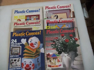 Lot of 15 Plastic Canvas Magazines No. 1 - 23 Incomplete Run 1989-1992 Patterns - Picture 1 of 8
