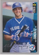 1996 Collector's Choice Silver Alex Gonzalez #353 Toronto Blue Jays Baseball