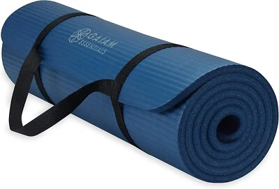 Yoga Mat Gym Sport Exercise Mat 0.4 Inch Thick Yoga Pilates Mat w/ Carrier Strap - Image 1 of 4