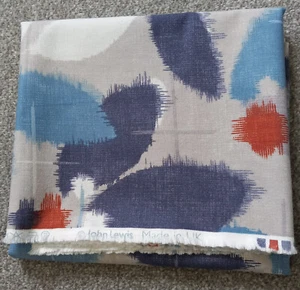 100% Blue Mix Floral Cotton Fabric 40" x 56" wide by John Lewis - NEW - Picture 1 of 4