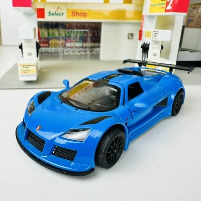 KINSMART 1:36 Scale 2010 Gumpert Apollo Sport Diecast Sports Car Model In Blue - Image 1 of 4