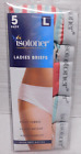 isotoner 5 Pack Ladies Lightweight,Ultra Soft Cotton briefs-Large