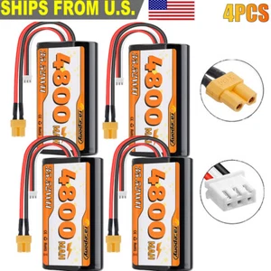 4Pcs RadioMaster TX16S Radio Transmitter Li-ion Battery 7.4V 4800mAh XT30 Plug - Picture 1 of 9