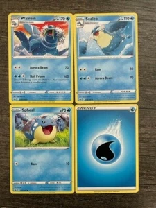 POKEMON X4 WALREIN 039/198 RARE SEALEO 038/198 SPHEAL 037/198 + ENERGY NM - Picture 1 of 6