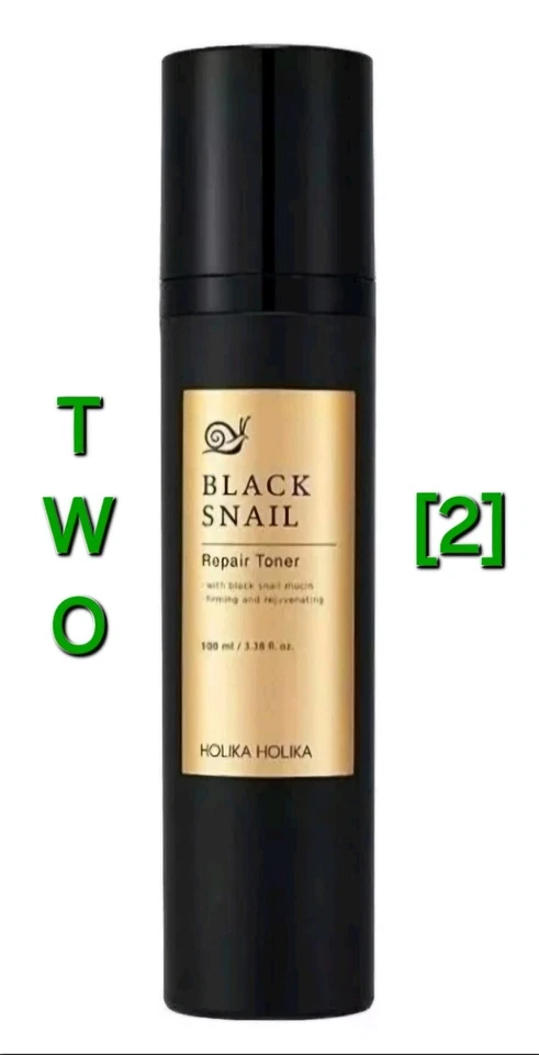 DOS - Tónico Reparador Caracol Negro Juvenil Holika Prime 3.38 fl oz Nuevo en Caja Foto 1 de 1