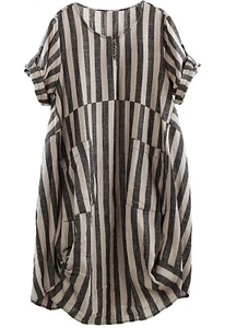 Minibee Women's Ruffle Oversize Casual Midi Dresses with Pockets 3XL - Picture 1 of 5