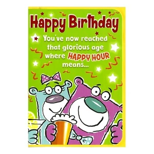 Joke Happy Birthday Card Funny Humour Men Women Him Her Nap Time 7.5"x5.25" - Picture 1 of 4