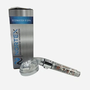 NEW Nortex Ecowater Spa Cleansing Mineral Shower Head Improve Hair & Skin Health - Picture 1 of 11