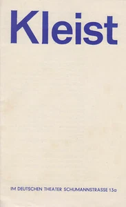 Theaterprogramm, Deutsches Theater Berlin, Prinz Friedrich von Homburg, 1975 - Bild 1 von 1