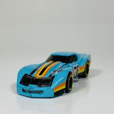 Hot Wheels 76 Greenwood Corvette Light Blue 2020 HW Race Day 4/10 Loose 034/250 - Image 1 of 4