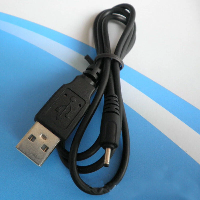 USB Male To Male 3.5mm Jack Female Connector Cable Cord 1.5M/4.9Ft Charge Black - Image 1 of 4