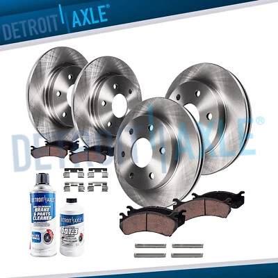 12.6 inch Front Rear Disc Rotors and Brake Pads Kit for Nissan Armada Titan QX56 - Image 1 of 4