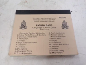 March 2005 Pashto Basic Language Survival Guide PV000S4 - Picture 1 of 6