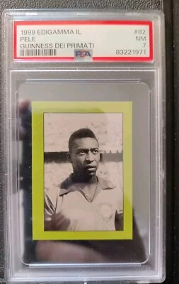 Edigamma Guinness dei Primati 1999 #82 Pelé PSA 7 POP ONE Five Higher Foto 1 de 4