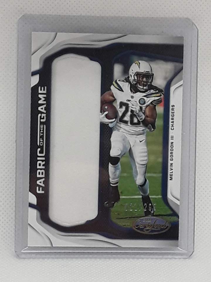 Melvin Gordon III 2019 Panini Certified Football PATCH /299 Los Angeles Chargers - Image 1 of 2