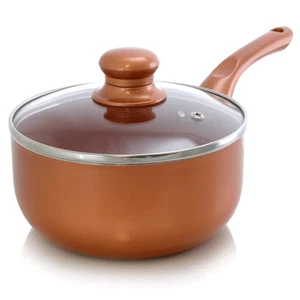 Better Chef 2 Quart Keramikbeschichtet Kupferfarben Kochtopf mit Glasdeckel und kühlen Griffen - Bild 1 von 4