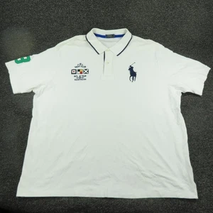 Polo Ralph Lauren Poloshirt Herren 4XB weiß Yacht Club Big Pony 3 Arm - Bild 1 von 10