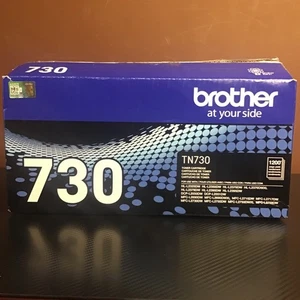 Brother Genuine Standard Yield Toner Cartridge, TN730, Replacement Black Toner - Afbeelding 1 van 18
