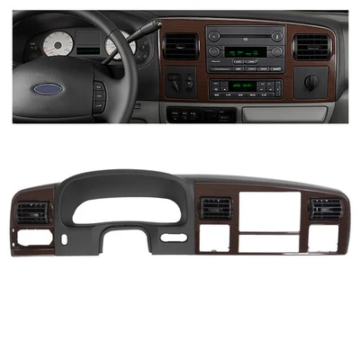 Para Ford F250 F350 Super Duty 2005-2007 tablero de instrumentos tablero moldura bisel con aire acondicionado Foto 1 de 4