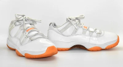 C0 Auth NIKE AIR JORDAN 11 Retro Low  White/Bright Citrus Shoes AH7860-139 Sz 9 - Image 1 of 4