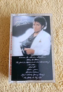 Michael Jackson Thriller 1982 Cassette Tape Epic QET-38112 - Foto 1 di 4