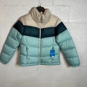 Columbia Mujer Puffect Colorblocked Aqua Haze, Noche, Grande - Imagen 1 de 8