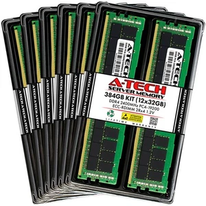 384GB 12x 32GB PC4-2400 RDIMM Lenovo ThinkSystem SR860 Memory RAM - Picture 1 of 5