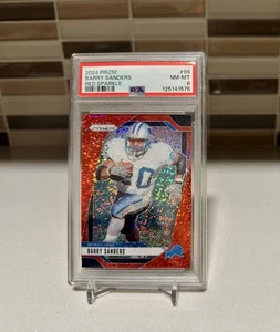 Panini Prizm 2024 - Barry Sanders #99 Red Sparkle Prizm - Imagen 1 de 2