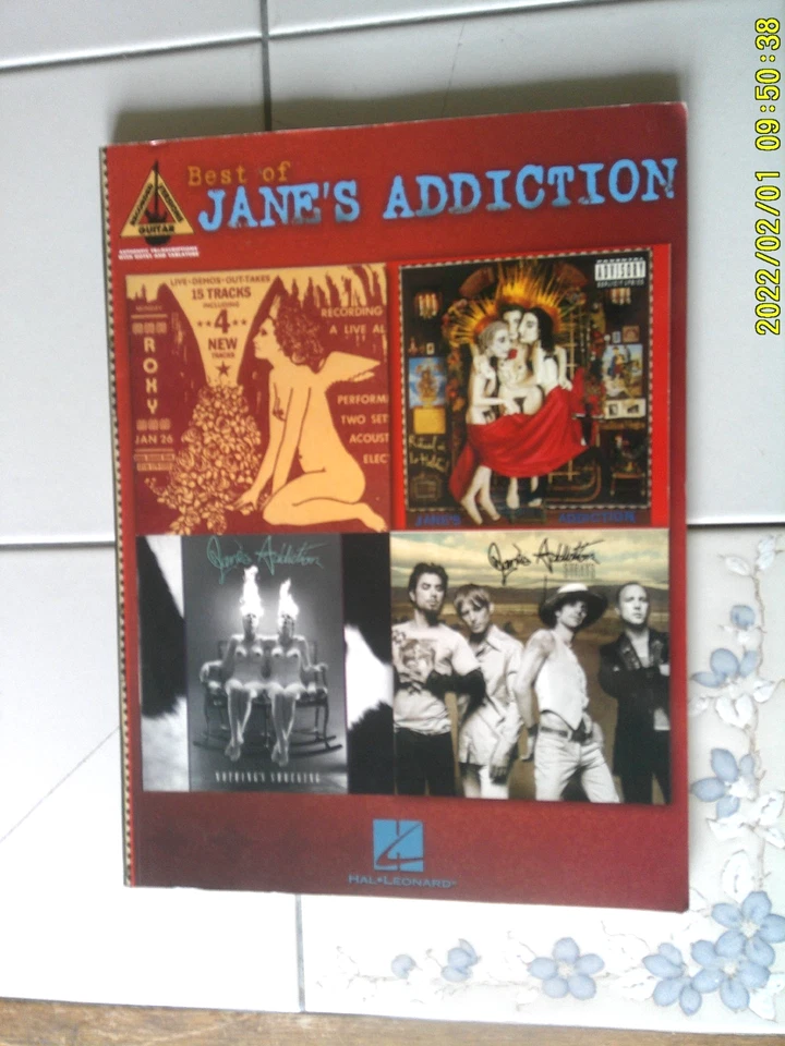 Best of Jane's Addiction Guitar Tab Recorded Versions Song Book Hal Leonard New - Image 1 of 1