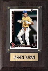 Jarren Duran Boston Red Sox 2025 2024 Topps Bowman 4x6 Gift Plaque - Picture 1 of 5