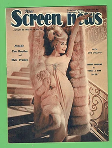 #T59. THE SCREEN NEWS MAGAZINE August 28, 1964. SHIRLEY MacLAINE COVER - Picture 1 of 5