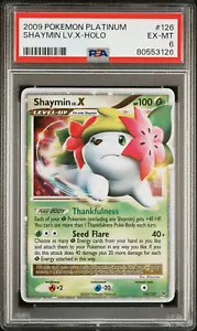 2009 POKEMON PLATINUM SHAYMIN LV X #126 ULTRA RARE HOLO PSA 6 EX #80553126 - Picture 1 of 2