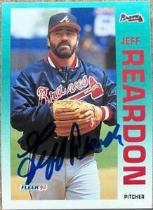 Jeff Reardon Autographed 1992 Fleer Update #U-71