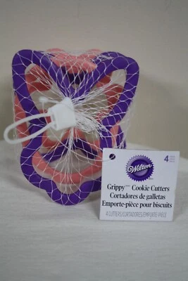 NUEVO Wilton Pascua Juego de 4 Piezas Cortador de Galletas con Agarre Conejito Flor Huevo Mariposa Foto 1 de 3