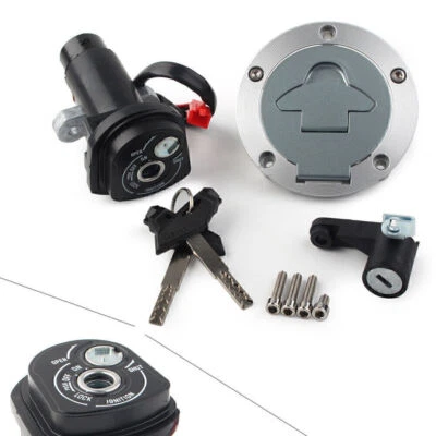 Ignition Switch Seat Lock Fuel Tank Gas Cap Key Lock For Yamaha R15 MT15 2015 16 - Image 1 of 4